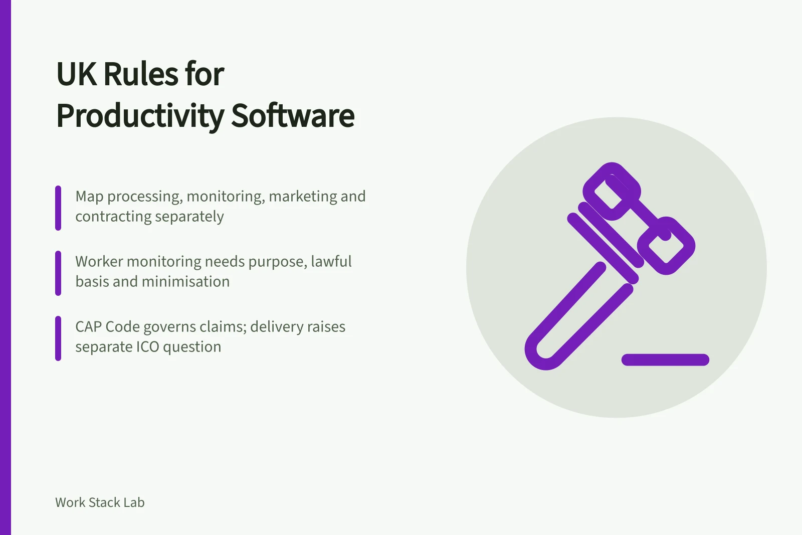 Card on UK rules for productivity software data, monitoring and security