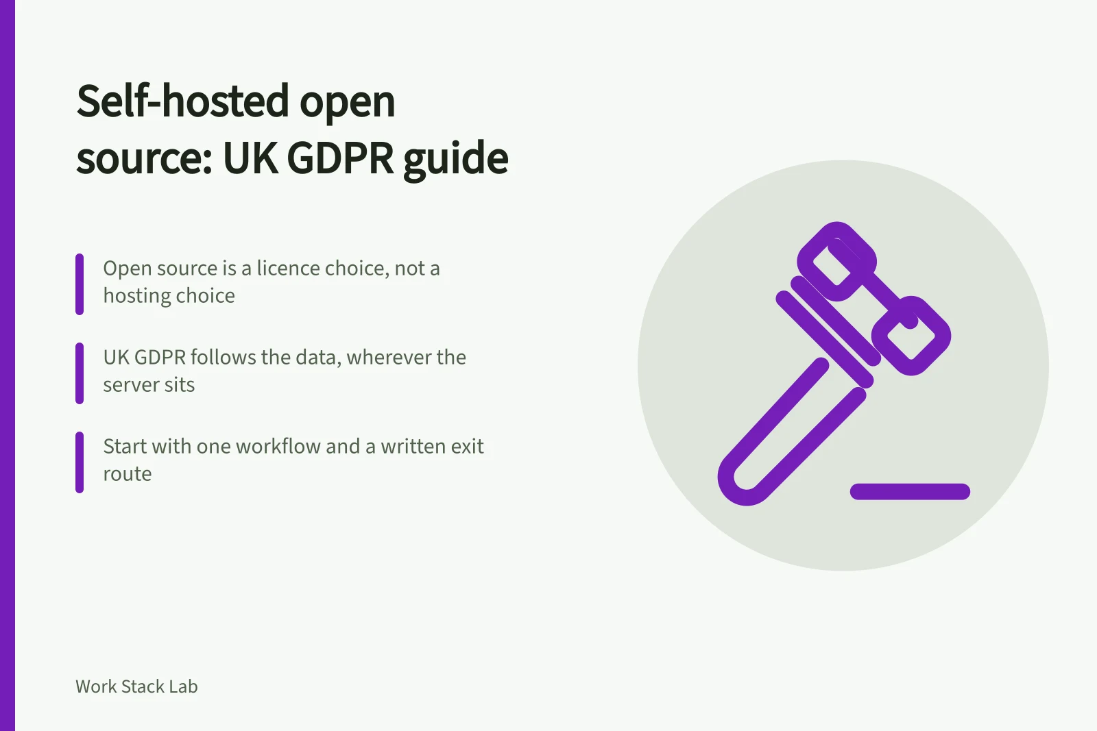 Card on UK self-hosted open source productivity and GDPR duties